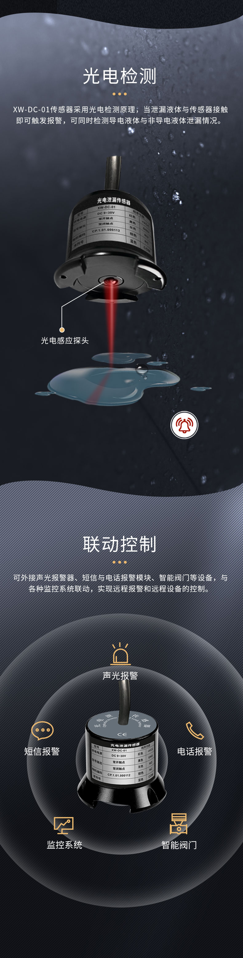 XW-DC-01光电水浸传感器详情2