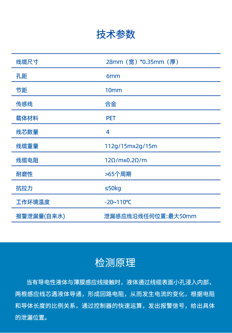 XW-TFDW30 定位薄膜泄漏感应线5